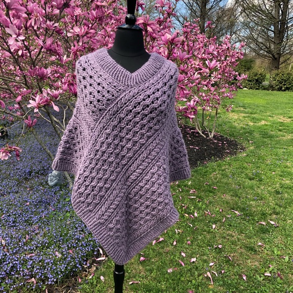 Handmade Lavena Celtic Poncho by BLD - Picture 1 of 5